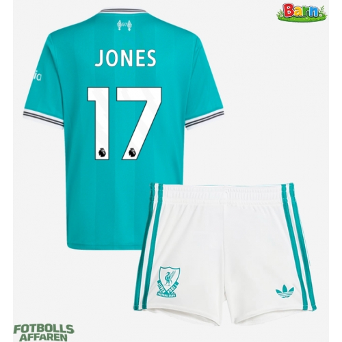 Liverpool Curtis Jones #17 Tredjeställ Barn 2025-26 Kortärmad (+ Korta byxor)